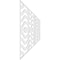 Ekena Millwork Set of Four Panels for 94 1/2"W x 36 1/4"H Parker Fretwork Wainscot Wall Paneling WPKP18X01X47PKR - alternate 4